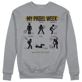 Felpa CUC Girocollo My Padel Week - La mia settimana sportiva Unisex #chooseurcolor