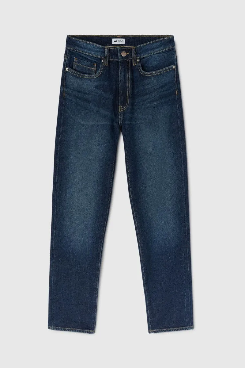 Jeans slim fit con gamba a sigaretta donna Blu